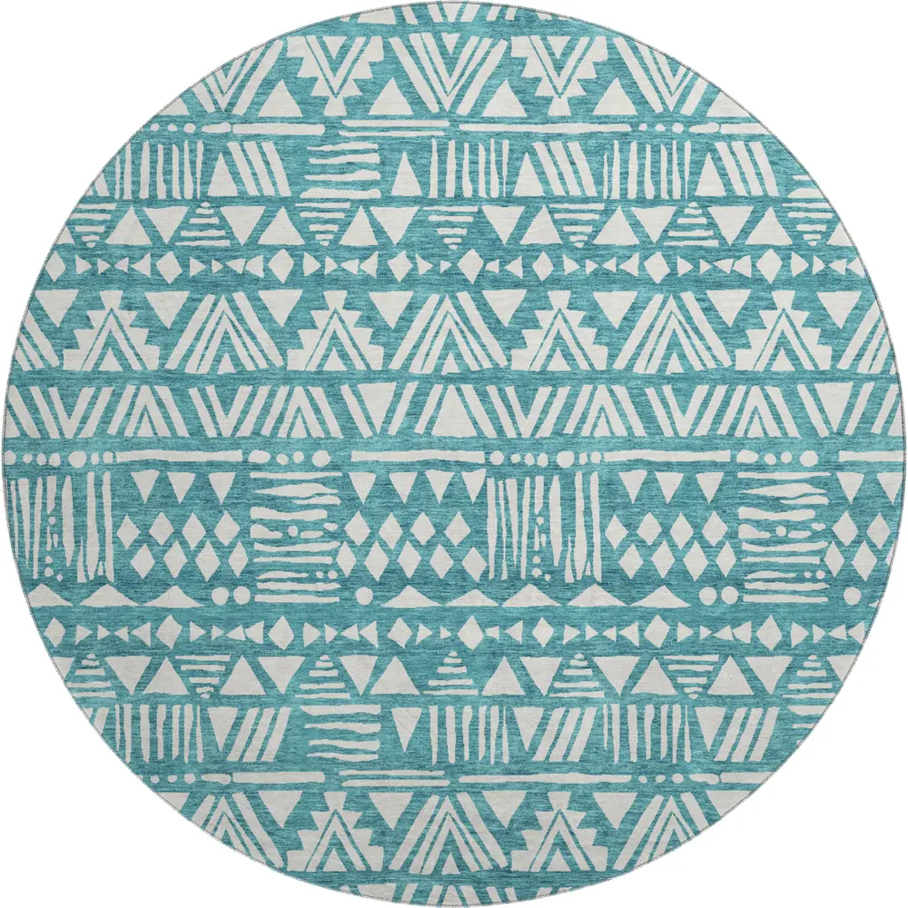 Mayfield AMF907 Teal 8' x 8' Rug
