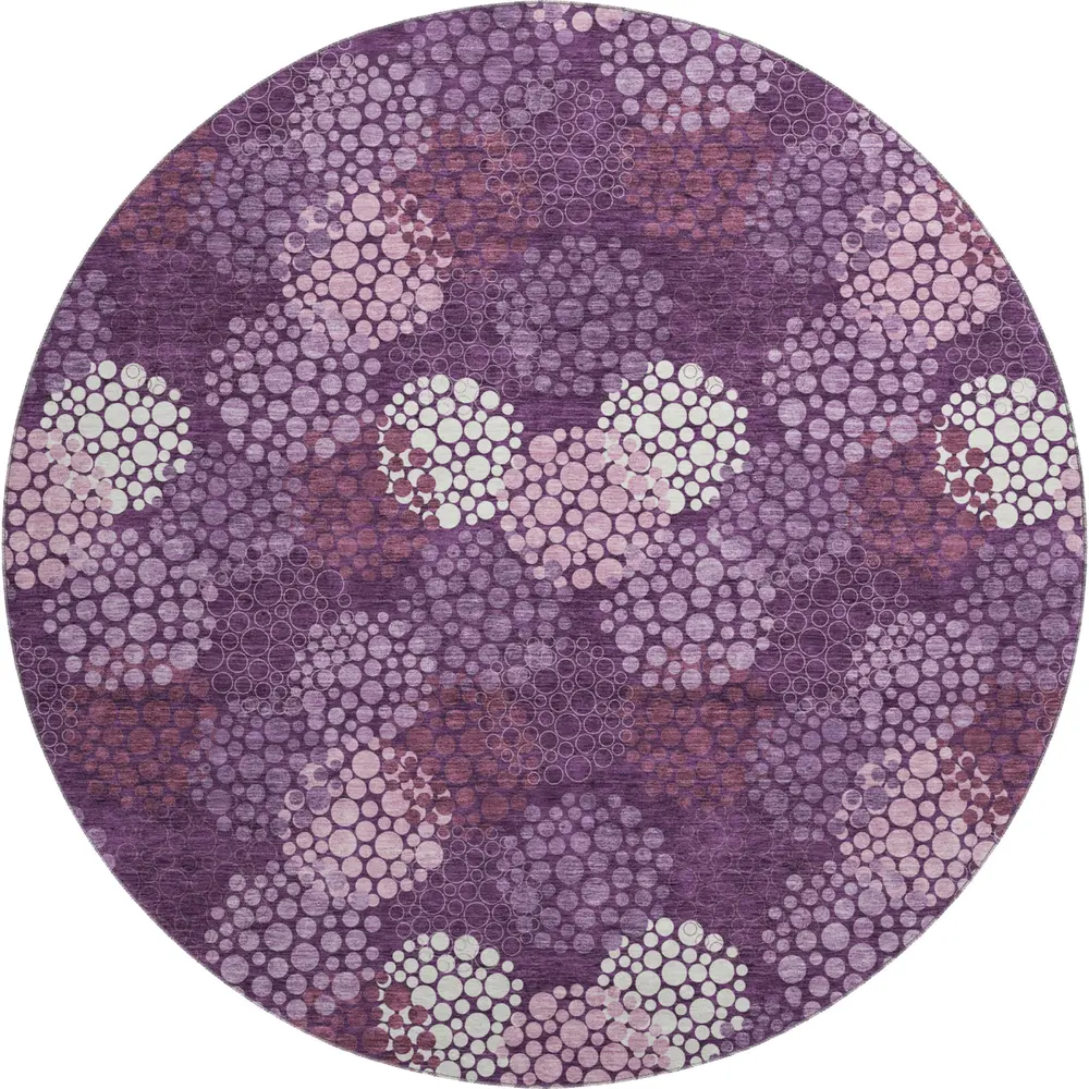 Mayfield AMF908 Eggplant 8' x 8' Rug