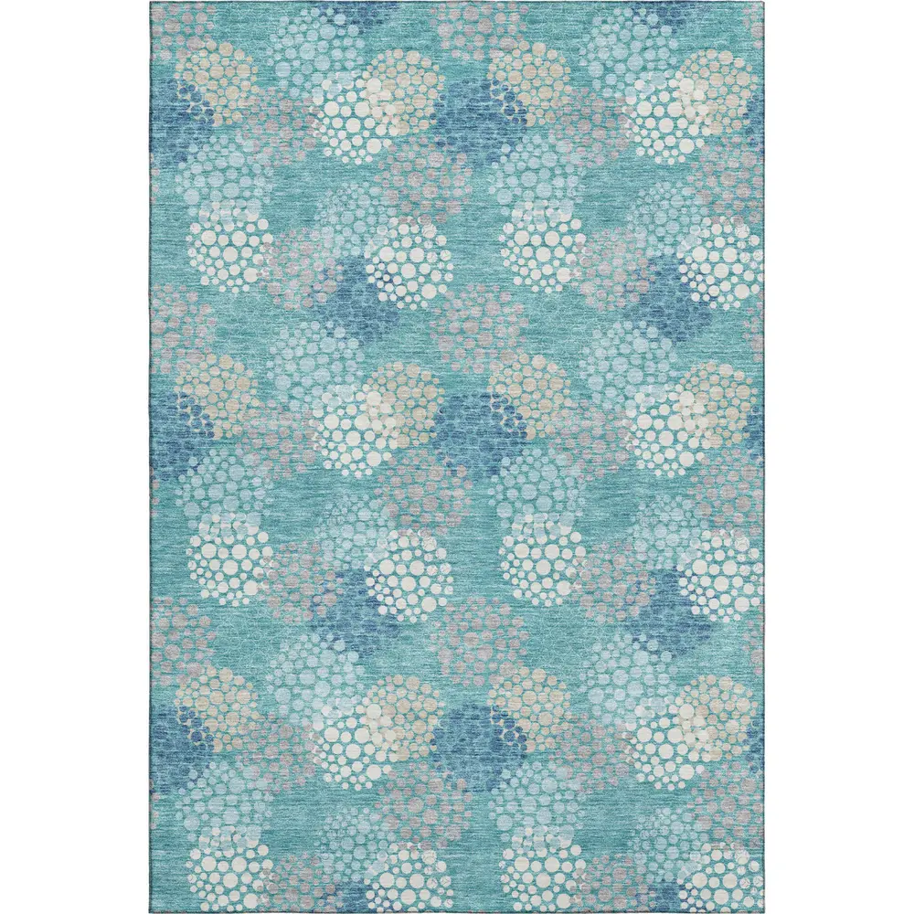Mayfield AMF908 Teal 3' x 5' Rug