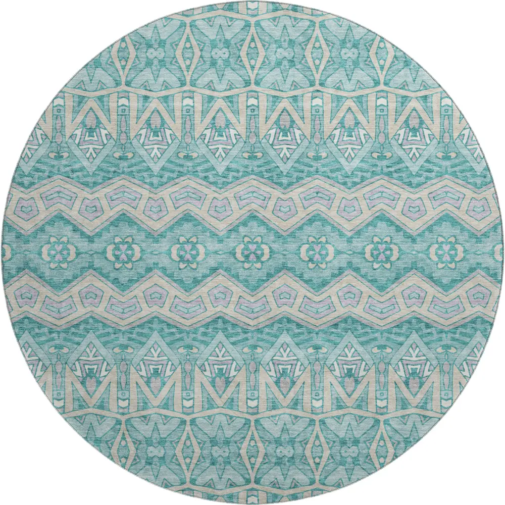 Mayfield AMF909 Teal 8' x 8' Rug