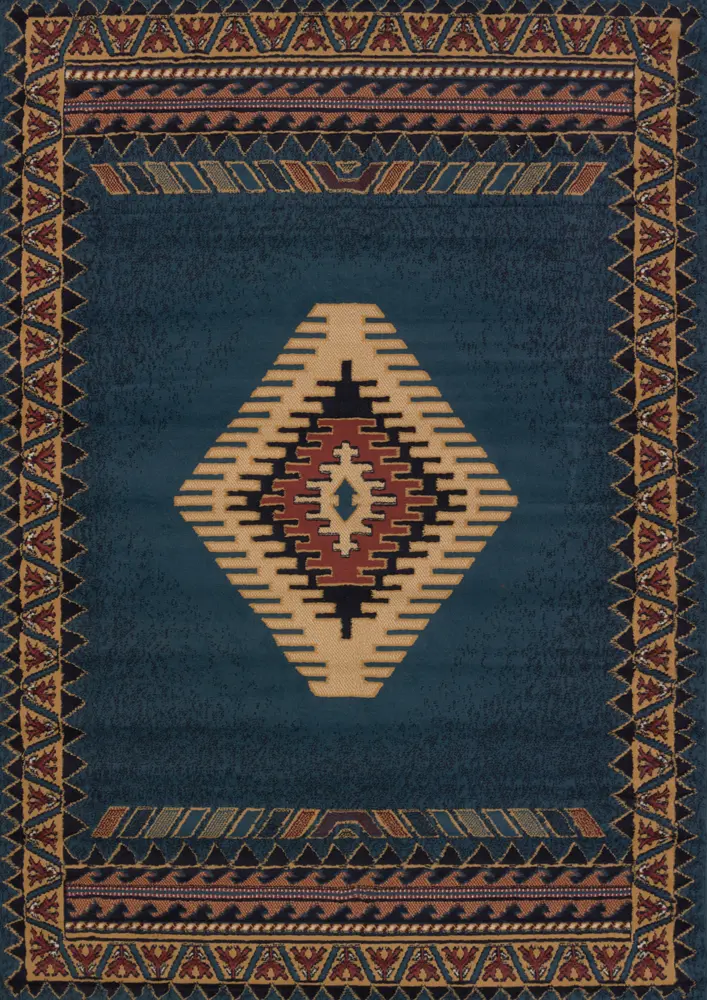 United Weavers Manhattan Tucson LT Blue Accent Rug 1'10