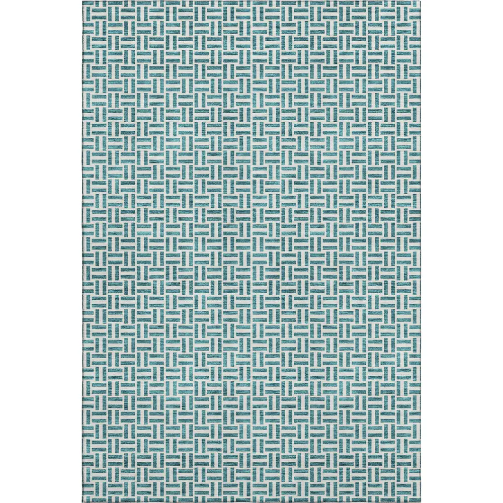 Mayfield AMF911 Teal 3' x 5' Rug