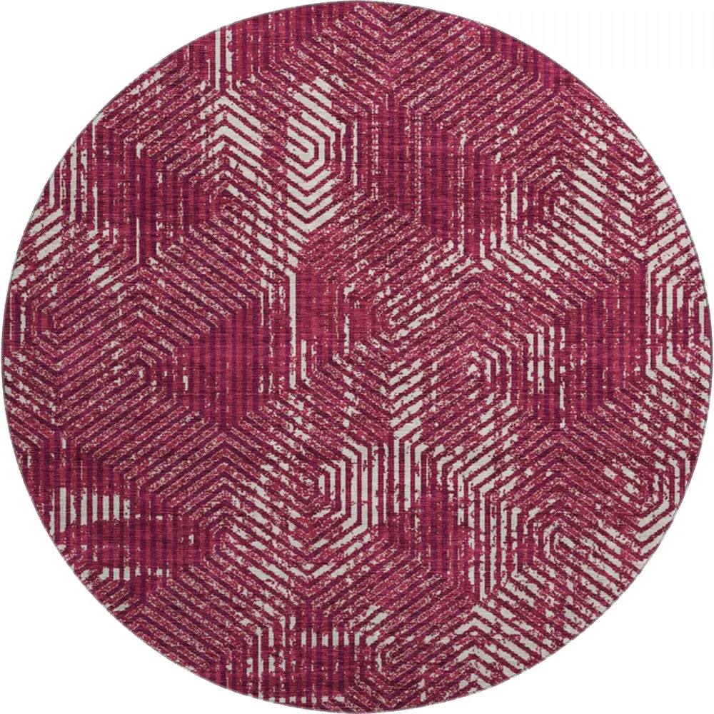 Mayfield AMF912 Burgundy 8' x 8' Rug