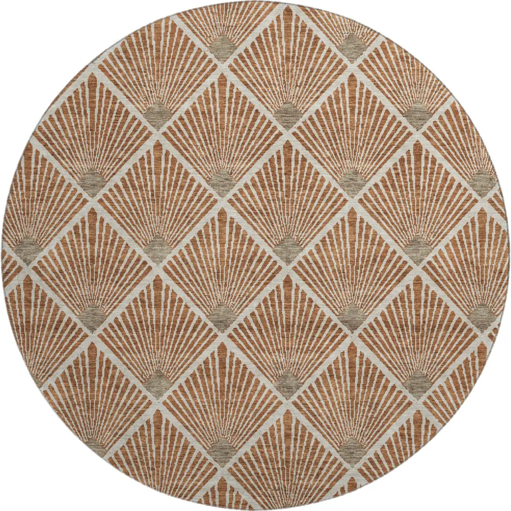 Mayfield AMF914 Paprika 8' x 8' Rug