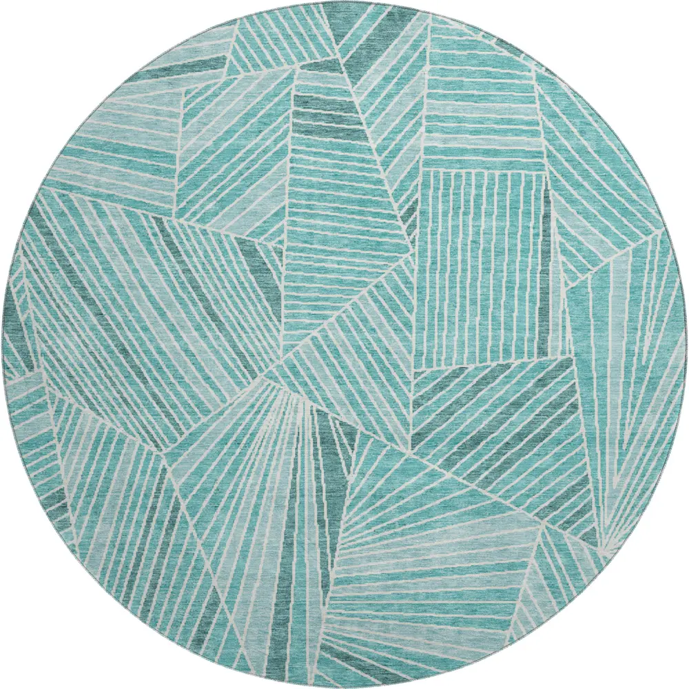 Mayfield AMF915 Teal 8' x 8' Rug