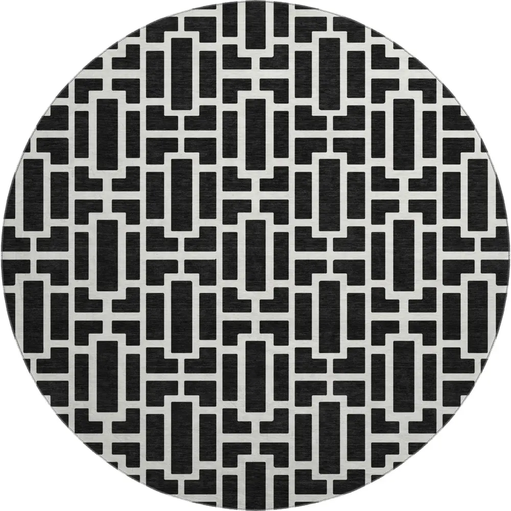 Mayfield AMF916 Black 8' x 8' Rug