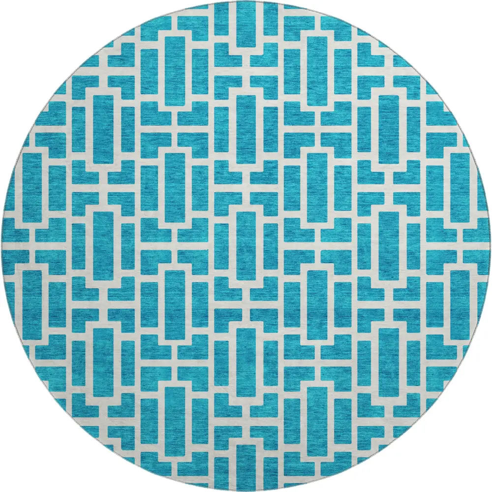 Mayfield AMF916 Turquoise 8' x 8' Rug