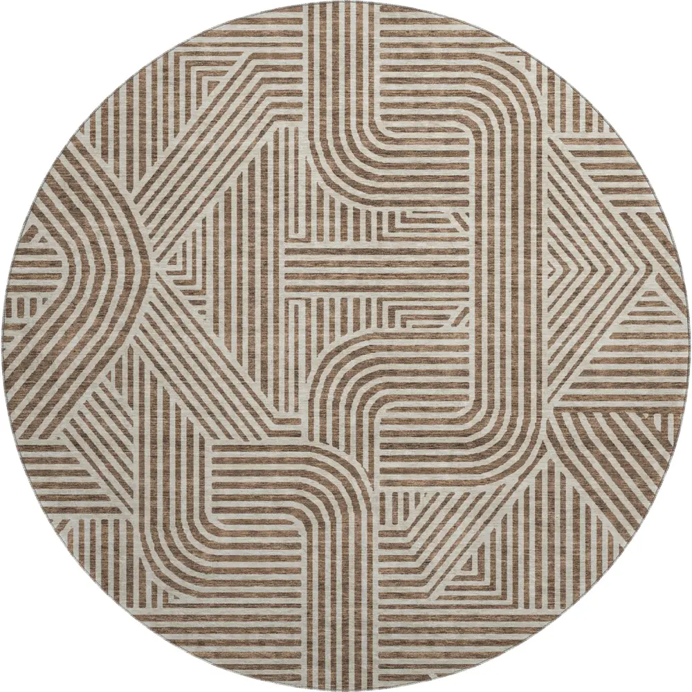 Mayfield AMF917 Brown 8' x 8' Rug