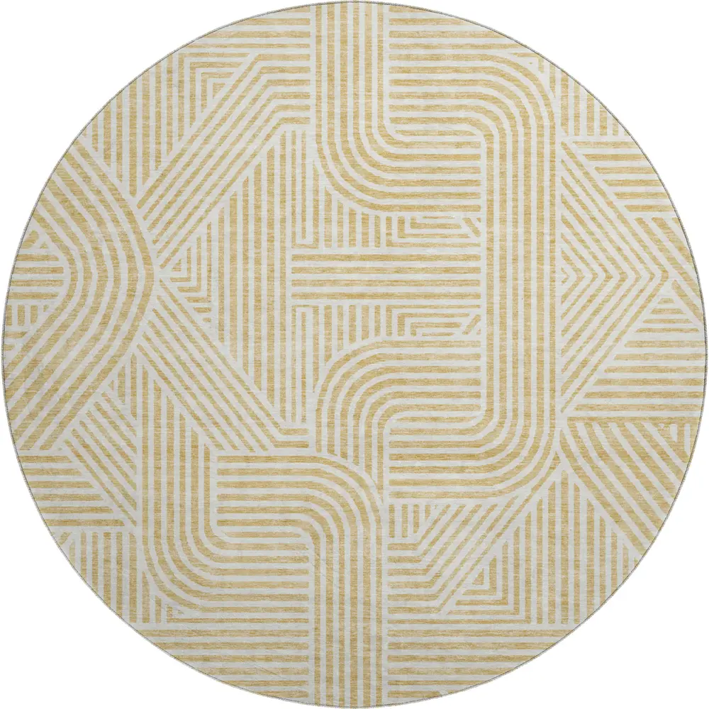 Mayfield AMF917 Gold 8' x 8' Rug