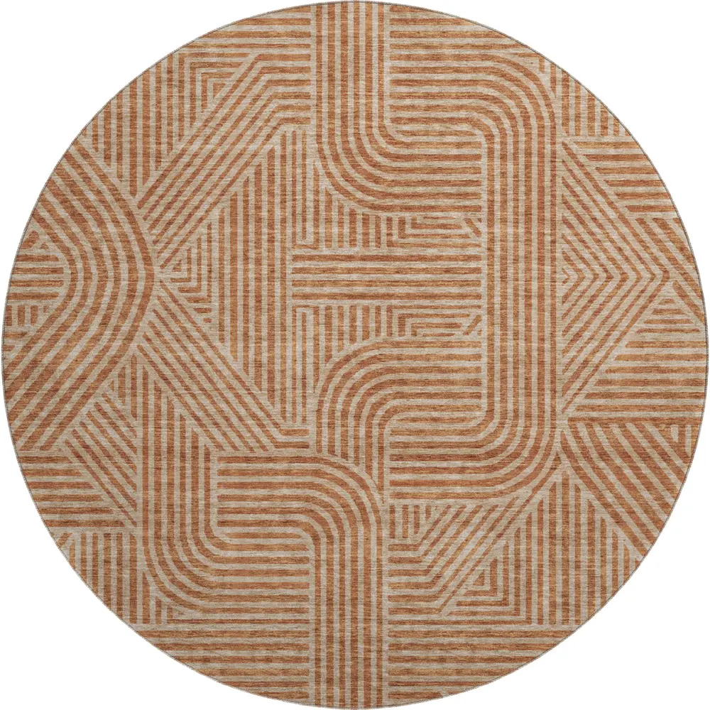 Mayfield AMF917 Terracotta 8' x 8' Rug