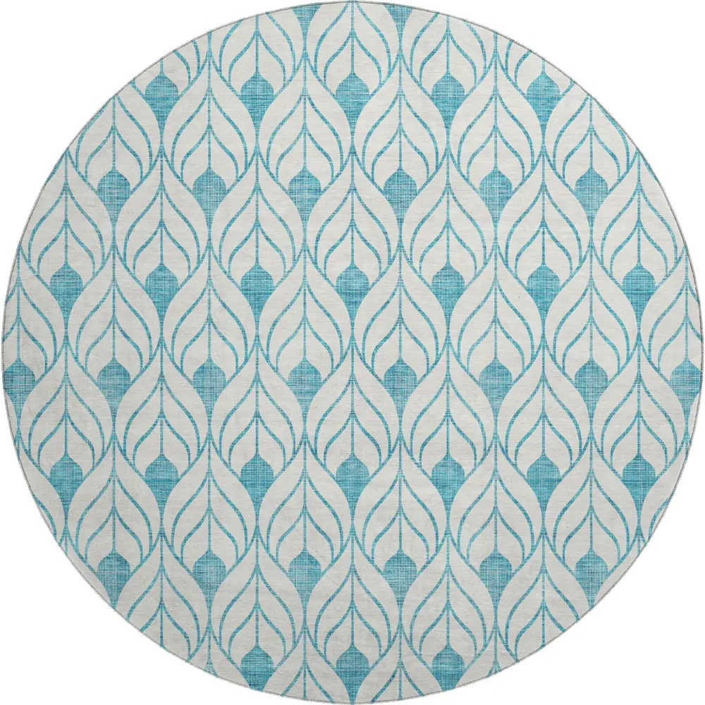 Mayfield AMF927 Teal 8' x 8' Rug