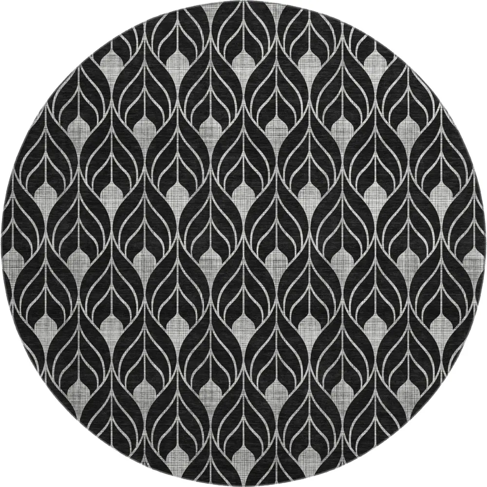 Mayfield AMF931 Black 8' x 8' Rug
