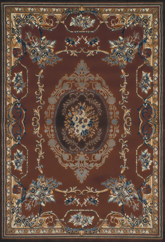 United Weavers Manhattan Lexington Brown Area Rug 5'3