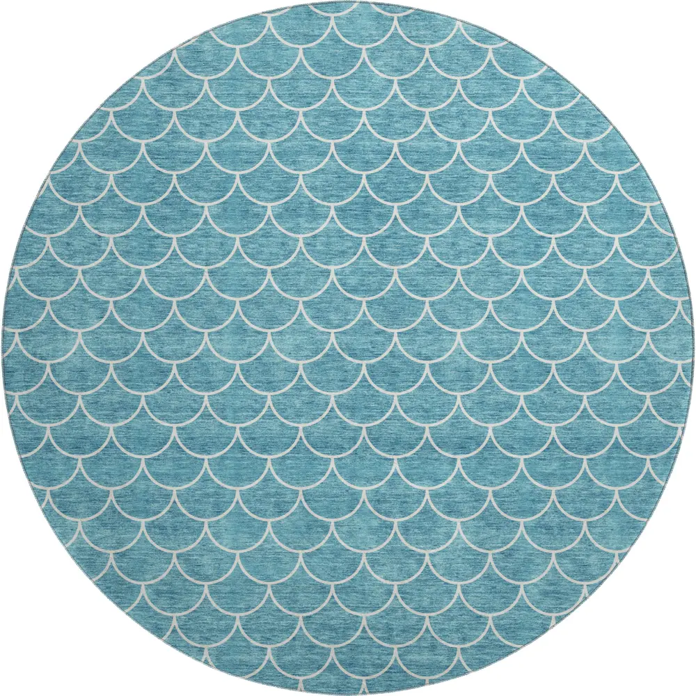 Mayfield AMF933 Teal 8' x 8' Rug
