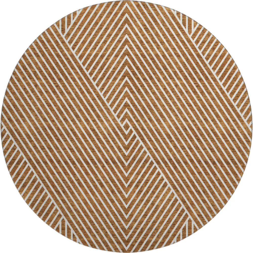 Mayfield AMF937 Terracotta 8' x 8' Rug