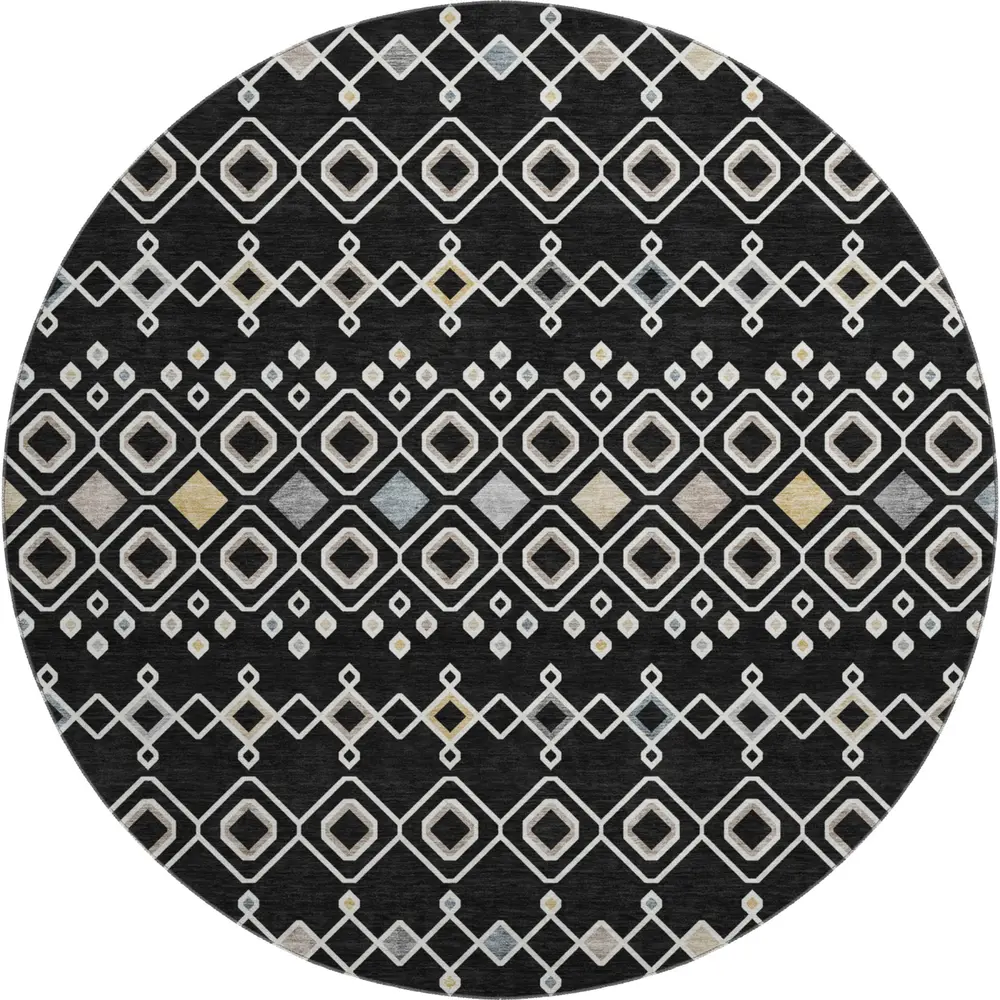 Mayfield AMF938 Black 8' x 8' Rug