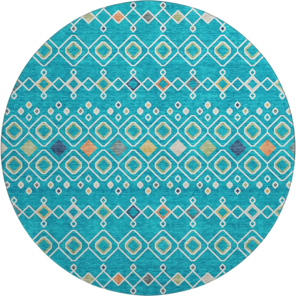 Mayfield AMF938 Teal 8' x 8' Rug