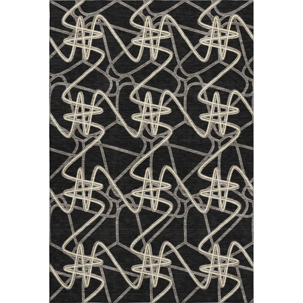 Mayfield AMF947 Black 9' x 12' Rug