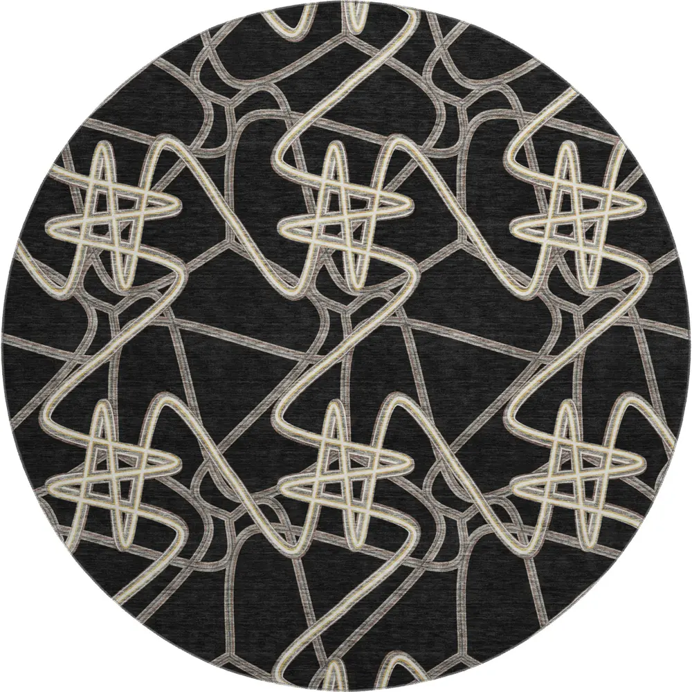 Mayfield AMF947 Black 8' x 8' Rug