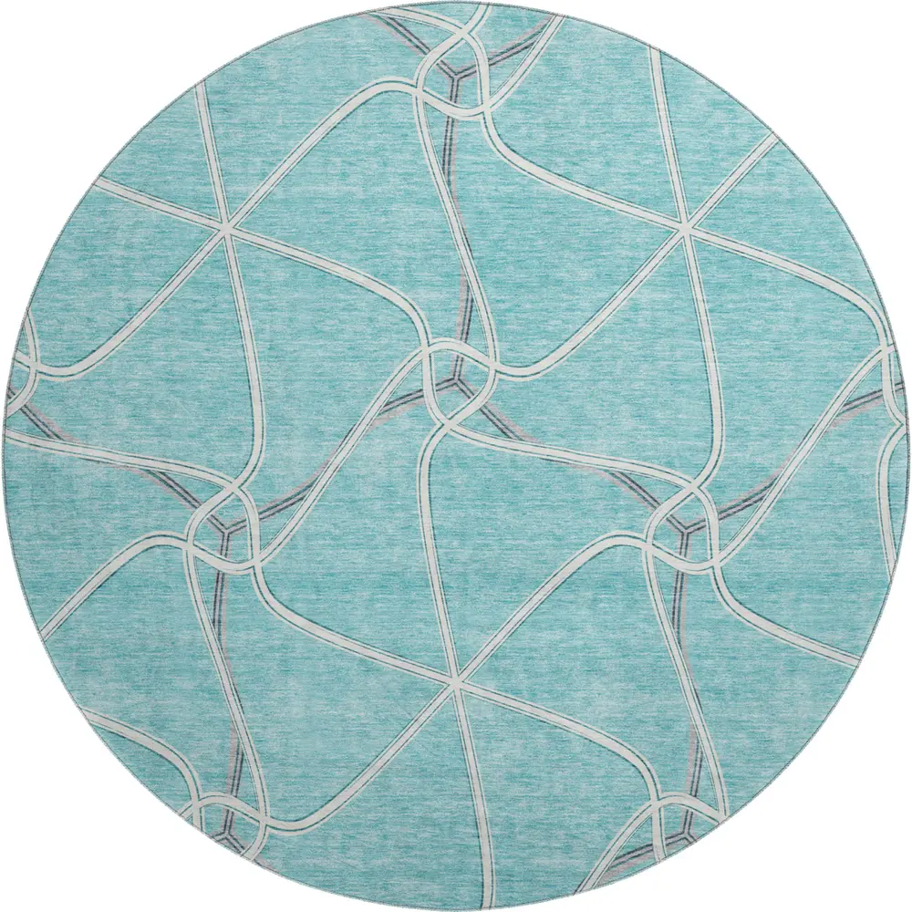 Mayfield AMF948 Teal 8' x 8' Rug