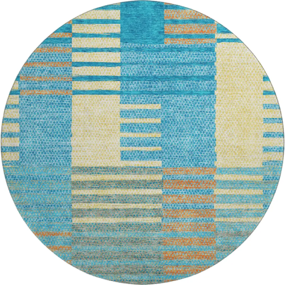 Mayfield AMF954 Teal 8' x 8' Rug