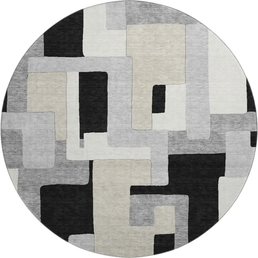 Mayfield AMF955 Black 8' x 8' Rug