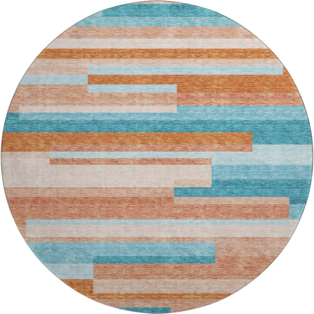 Mayfield AMF956 Orange 8' x 8' Rug