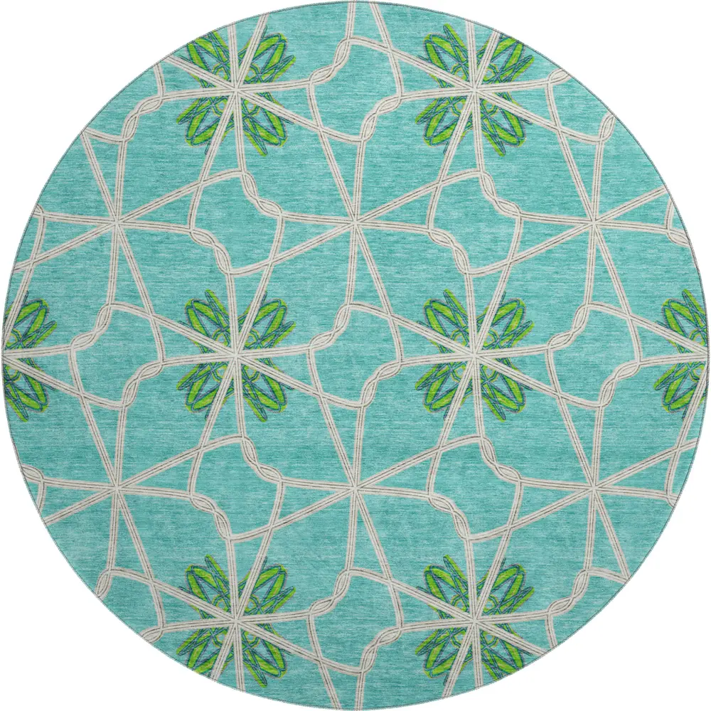 Mayfield AMF958 Aqua 8' x 8' Rug