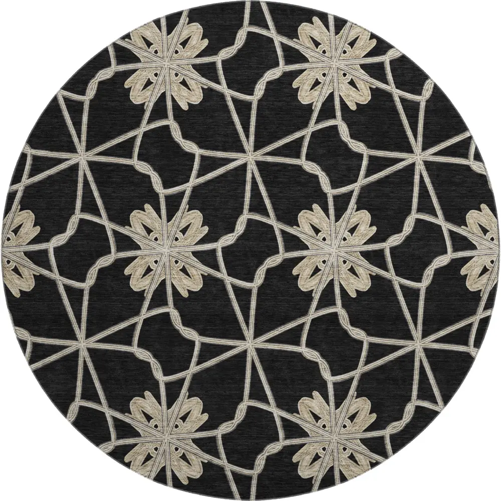 Mayfield AMF958 Black 8' x 8' Rug