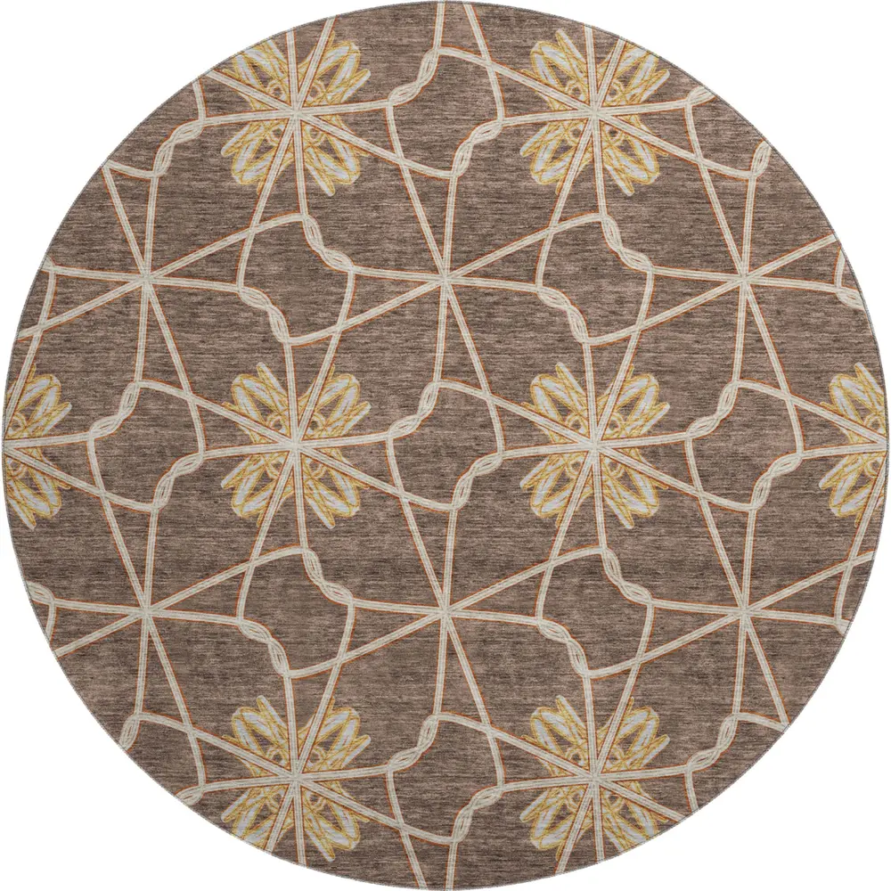 Mayfield AMF958 Brown 8' x 8' Rug
