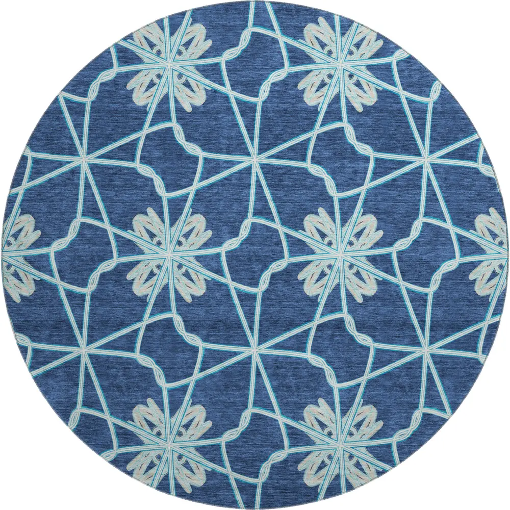 Mayfield AMF958 Navy 8' x 8' Rug