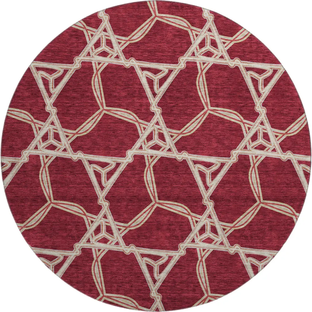 Mayfield AMF959 Burgundy 8' x 8' Rug