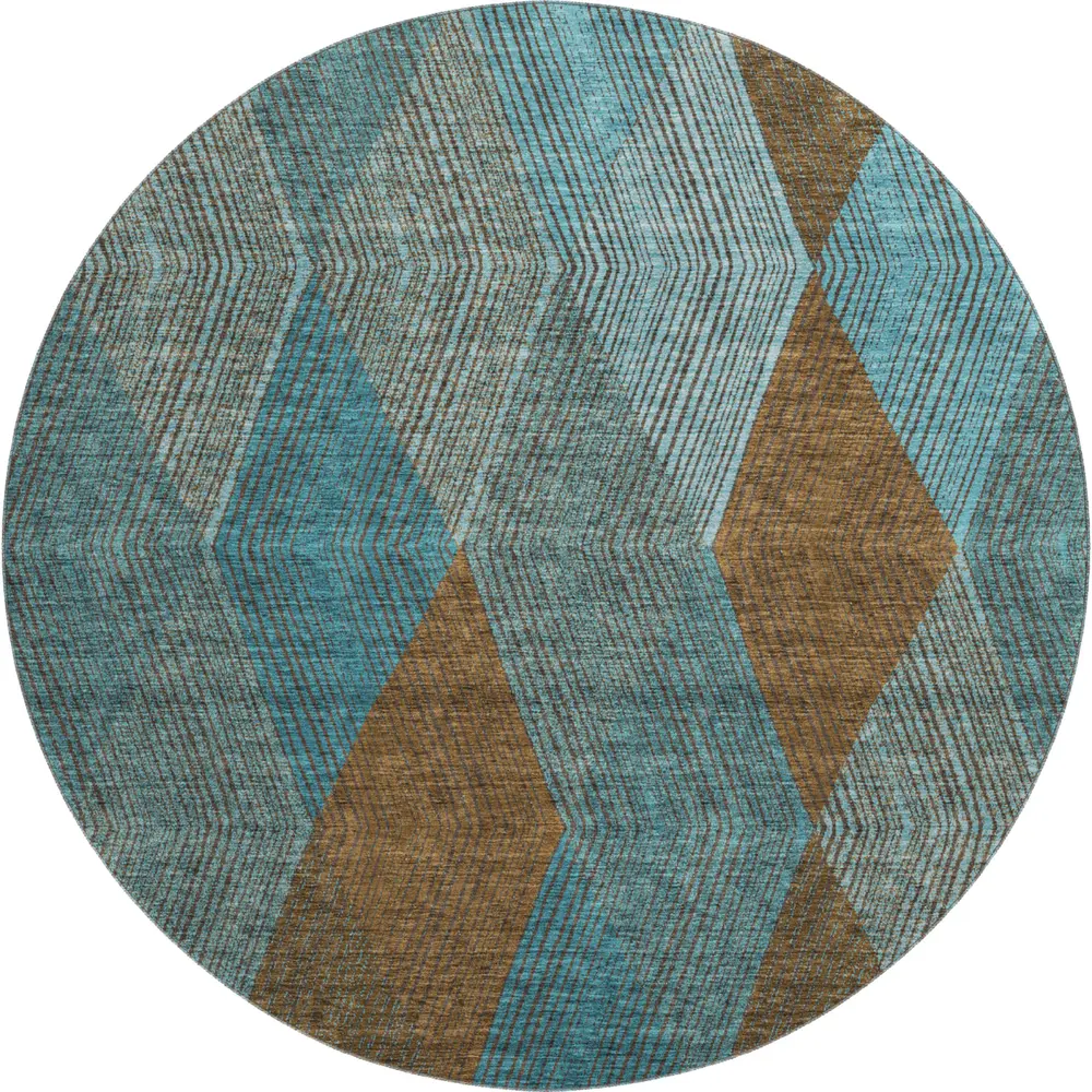Mayfield AMF962 Teal 8' x 8' Rug