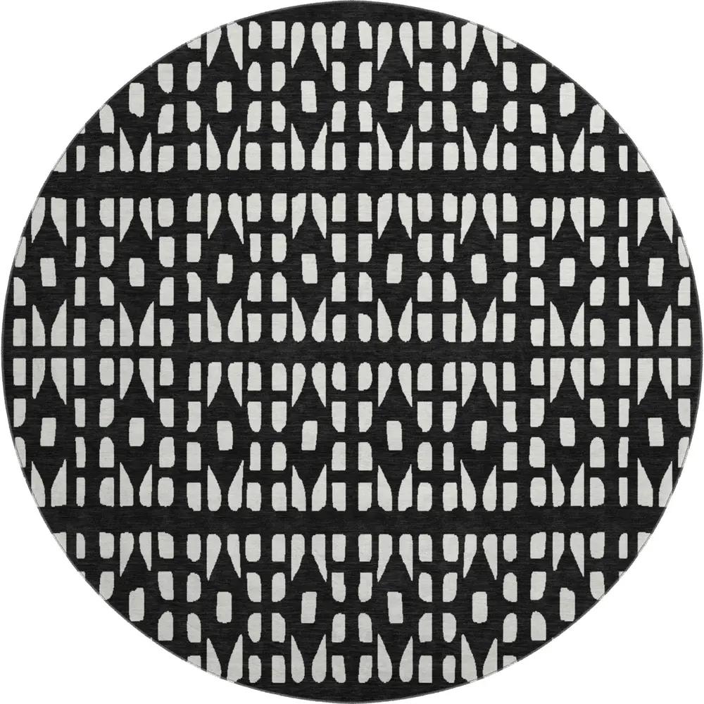 Mayfield AMF963 Black 8' x 8' Rug