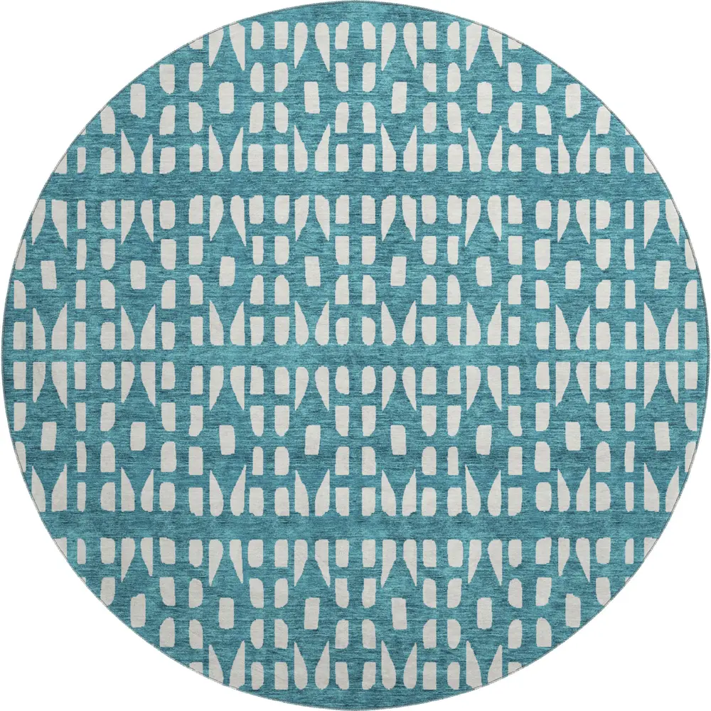 Mayfield AMF963 Teal 8' x 8' Rug