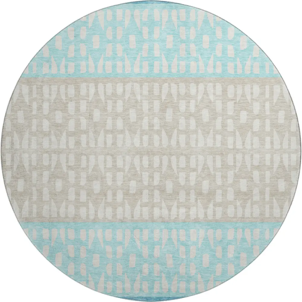 Mayfield AMF964 Teal 8' x 8' Rug