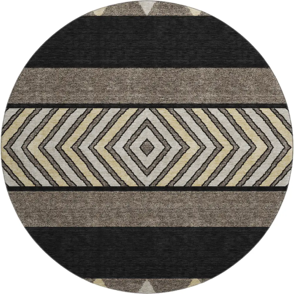 Mayfield AMF965 Black 8' x 8' Rug