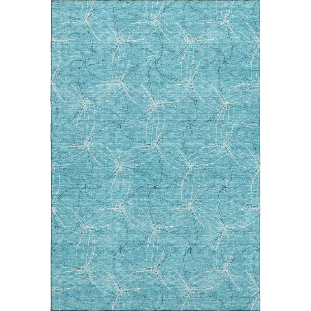 Mayfield AMF968 Aqua 3' x 5' Rug