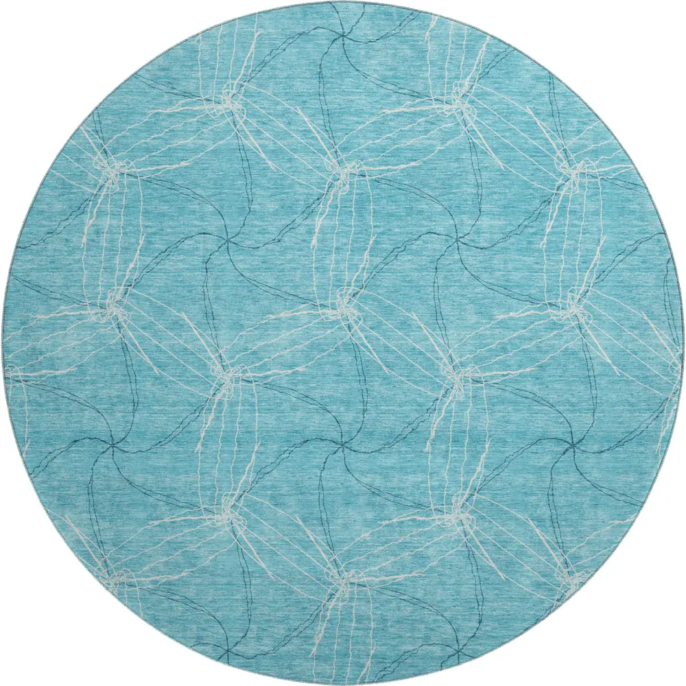 Mayfield AMF968 Aqua 8' x 8' Rug