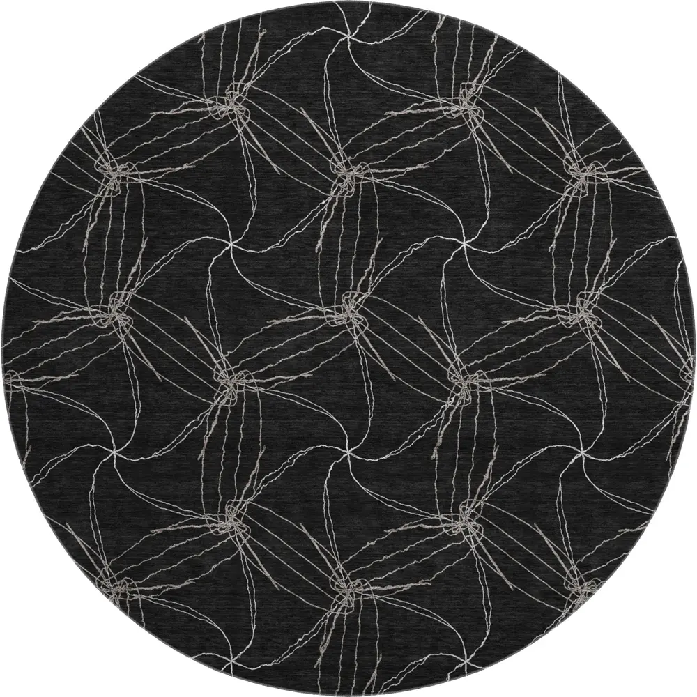 Mayfield AMF968 Black 8' x 8' Rug