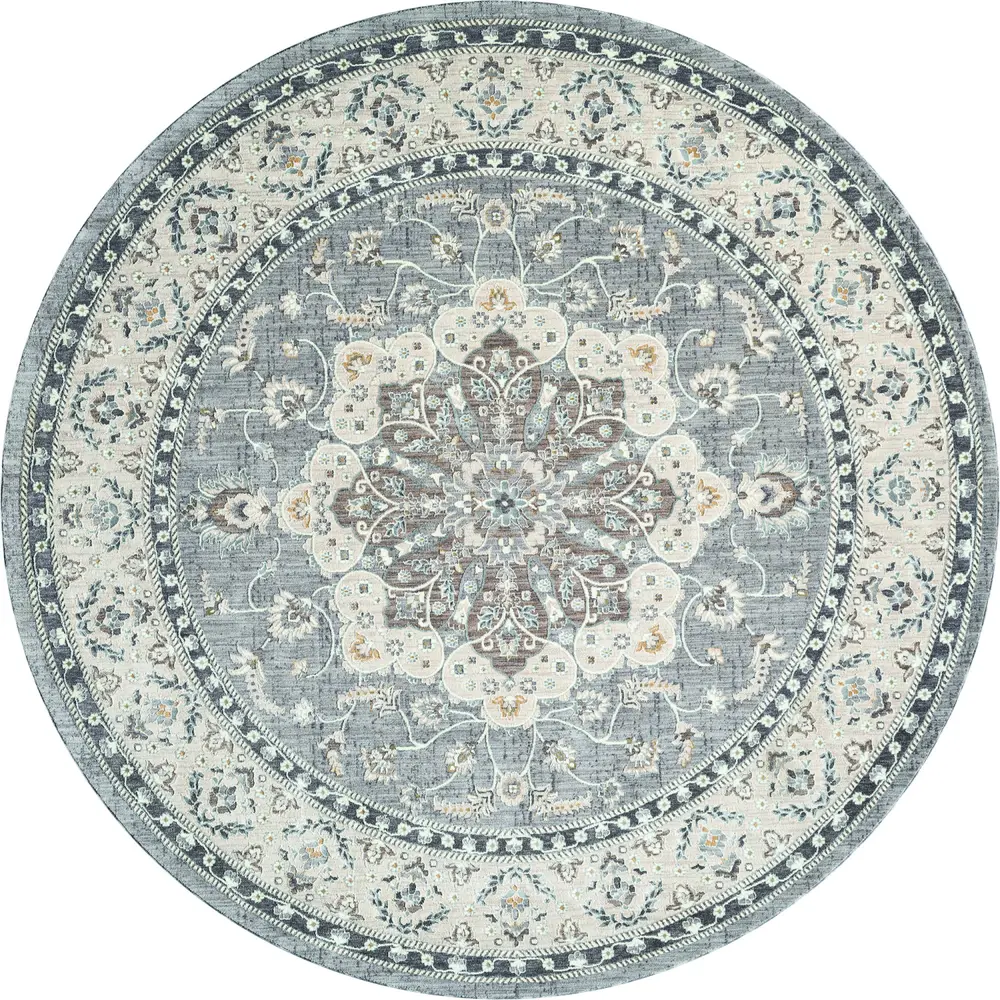 United Weavers Armada Enterprise Grey Round Rug 7'11