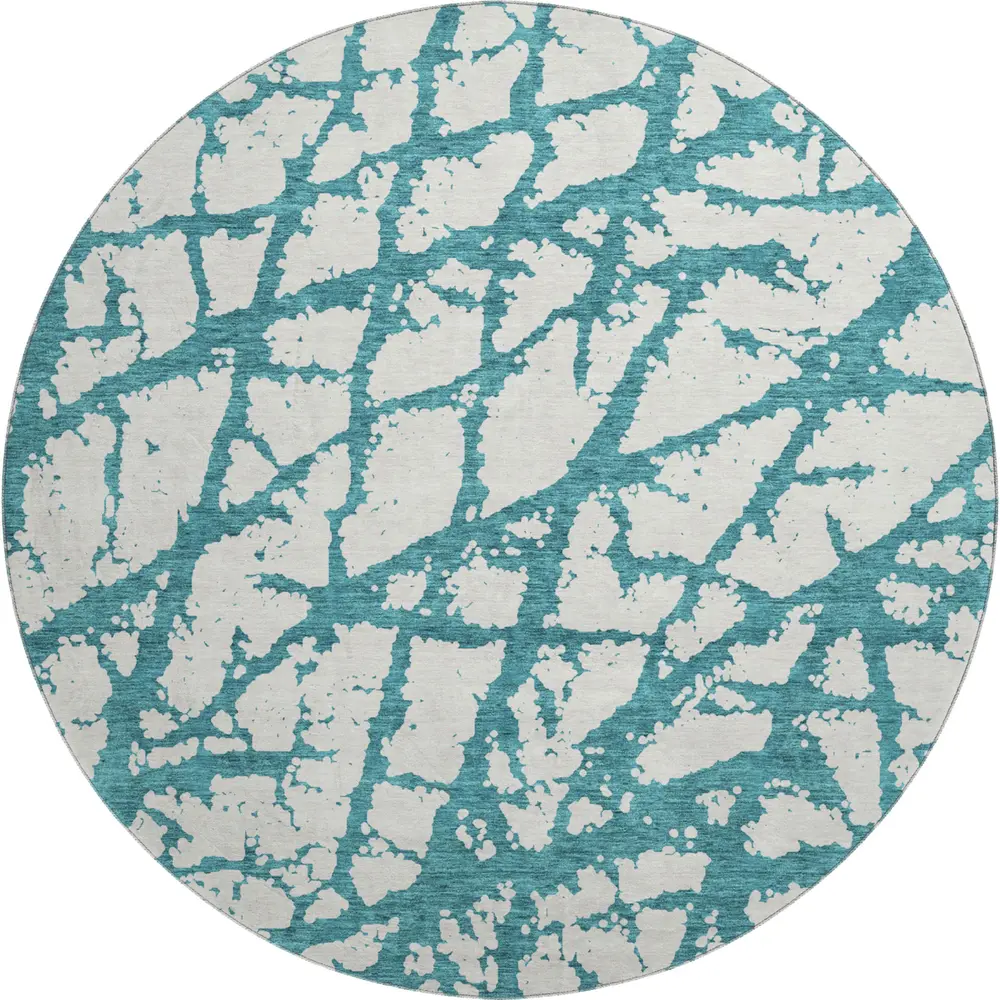 Mayfield AMF972 Teal 8' x 8' Rug