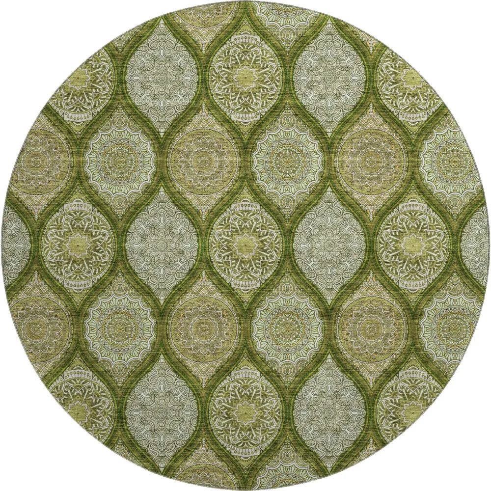 Mayfield AMF976 Olive 8' x 8' Rug