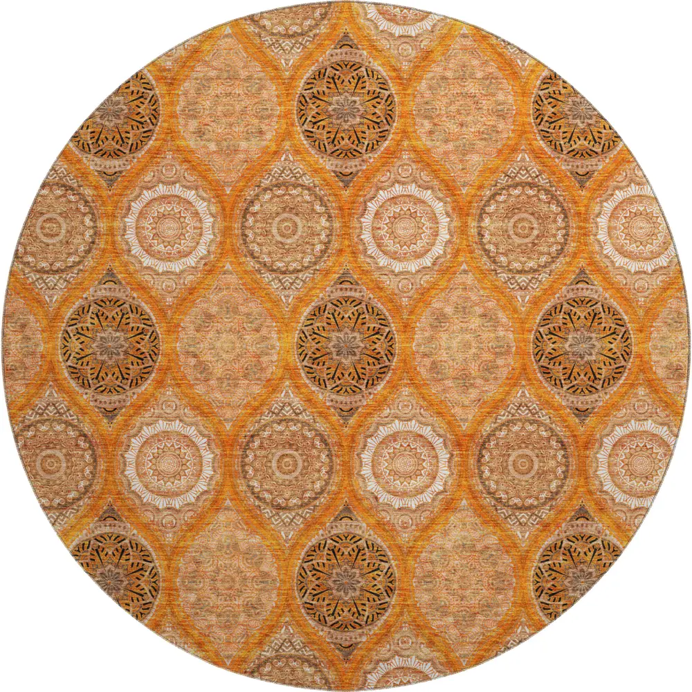 Mayfield AMF976 Orange 8' x 8' Rug