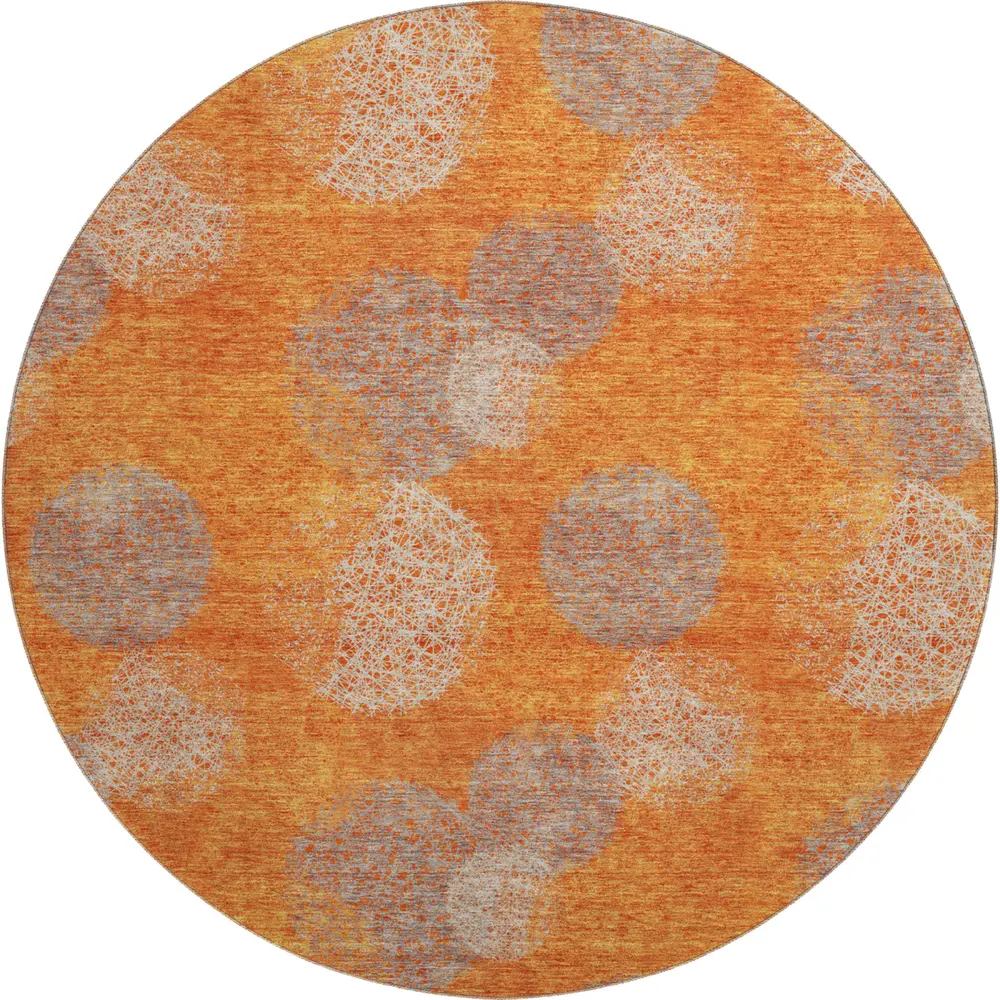 Mayfield AMF977 Orange 8' x 8' Rug