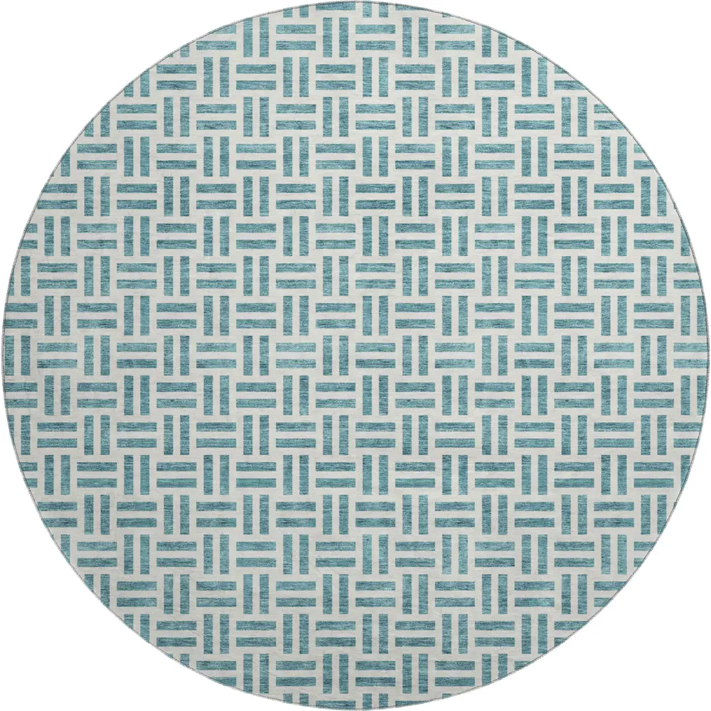 Mayfield AMF978 Teal 8' x 8' Rug