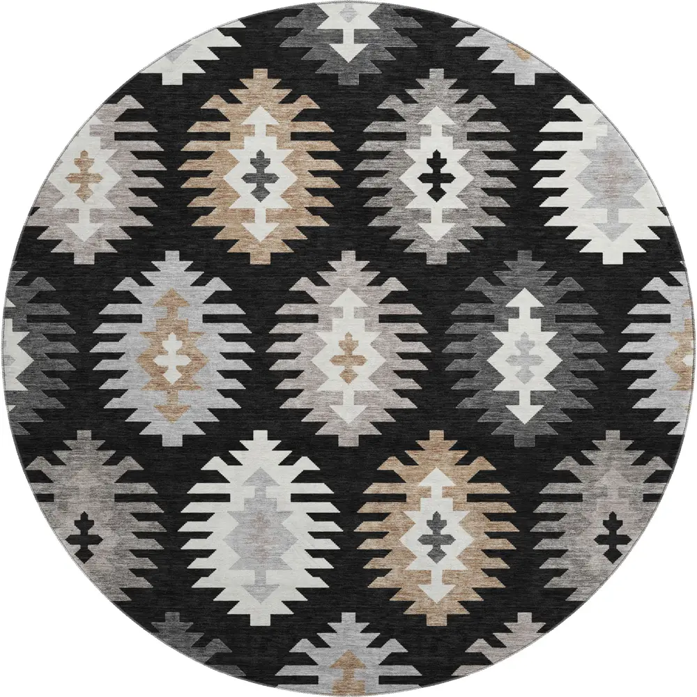 Mayfield AMF983 Black 8' x 8' Rug