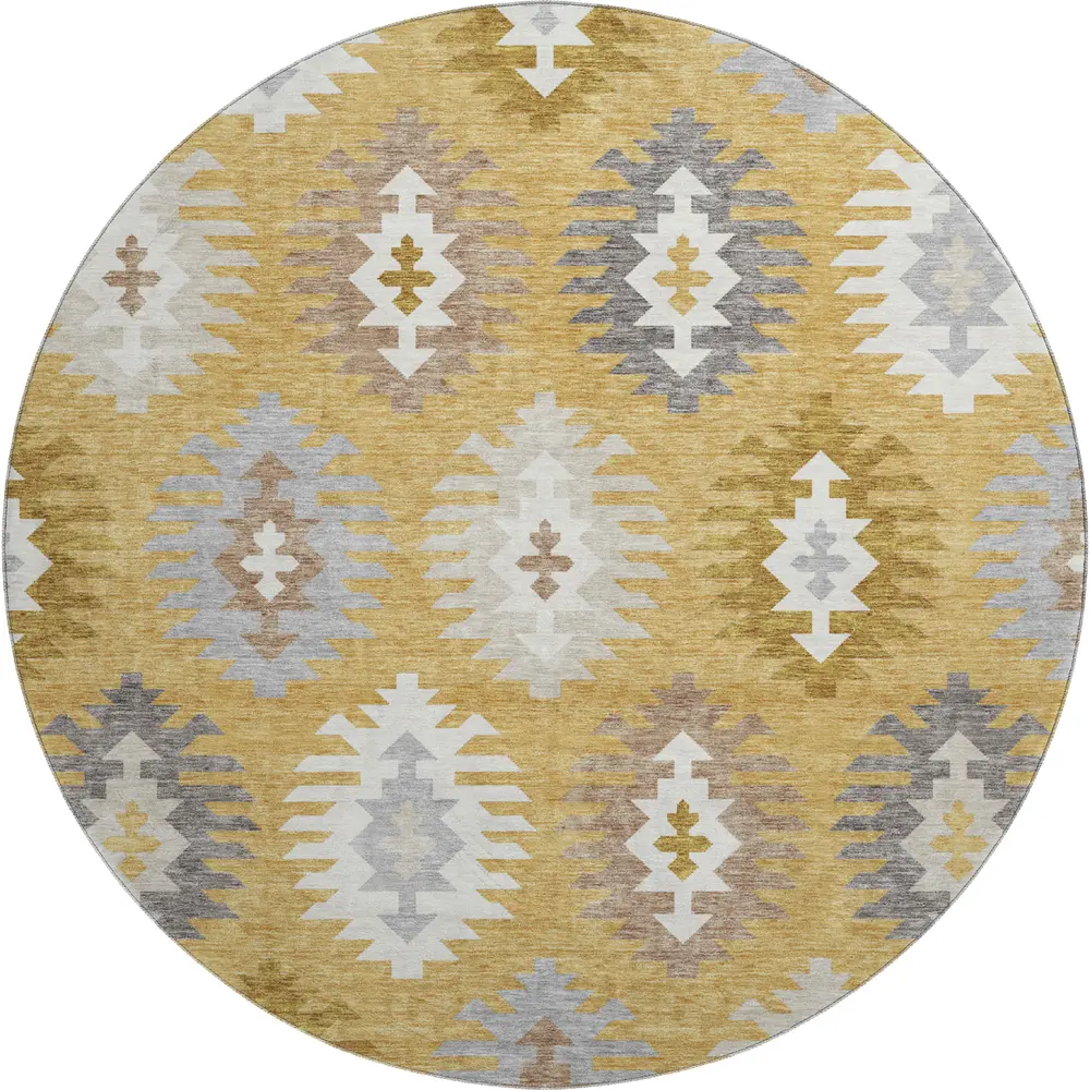 Mayfield AMF983 Gold 8' x 8' Rug