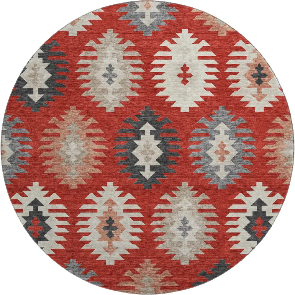 Mayfield AMF983 Red 8' x 8' Rug