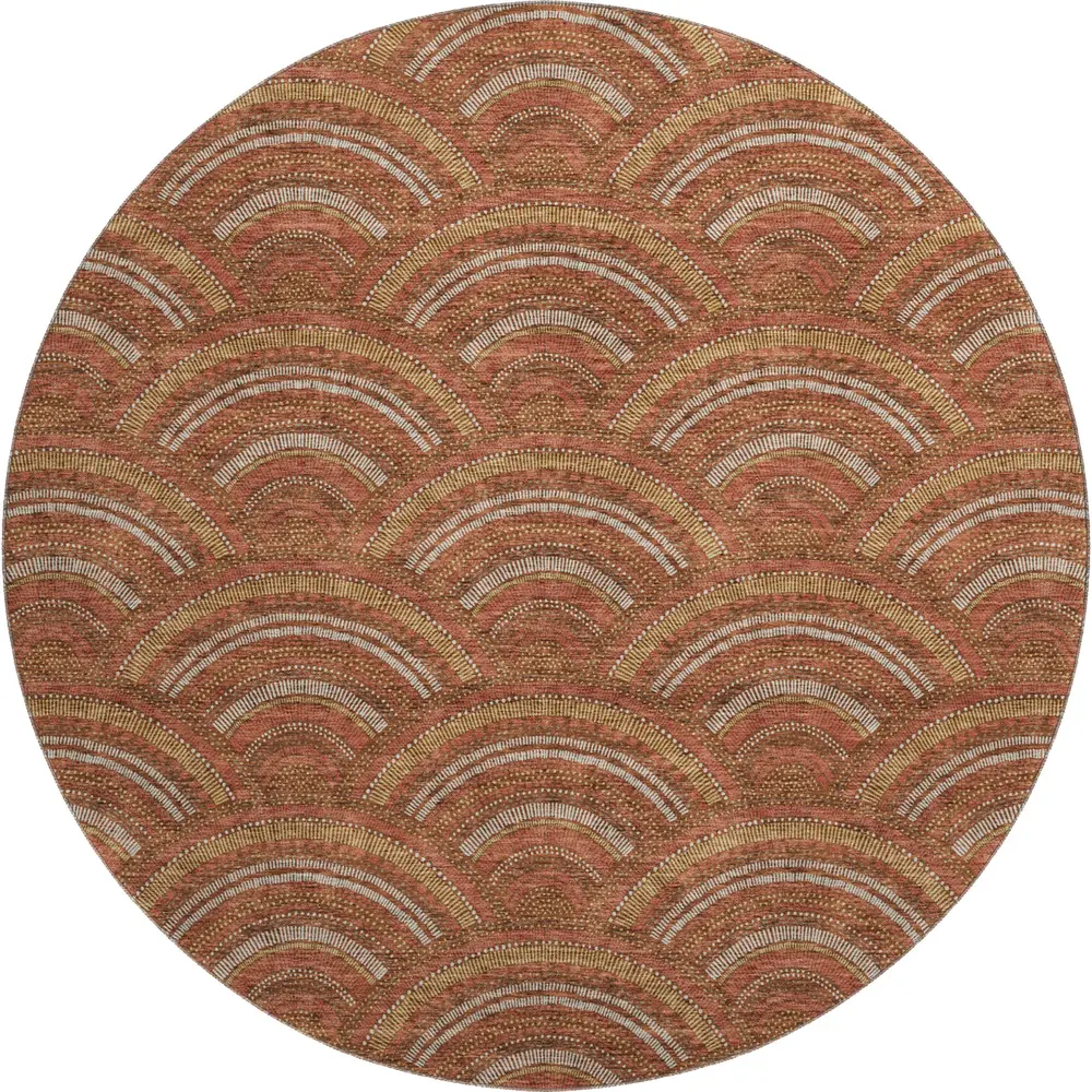 Mayfield AMF984 Paprika 8' x 8' Rug
